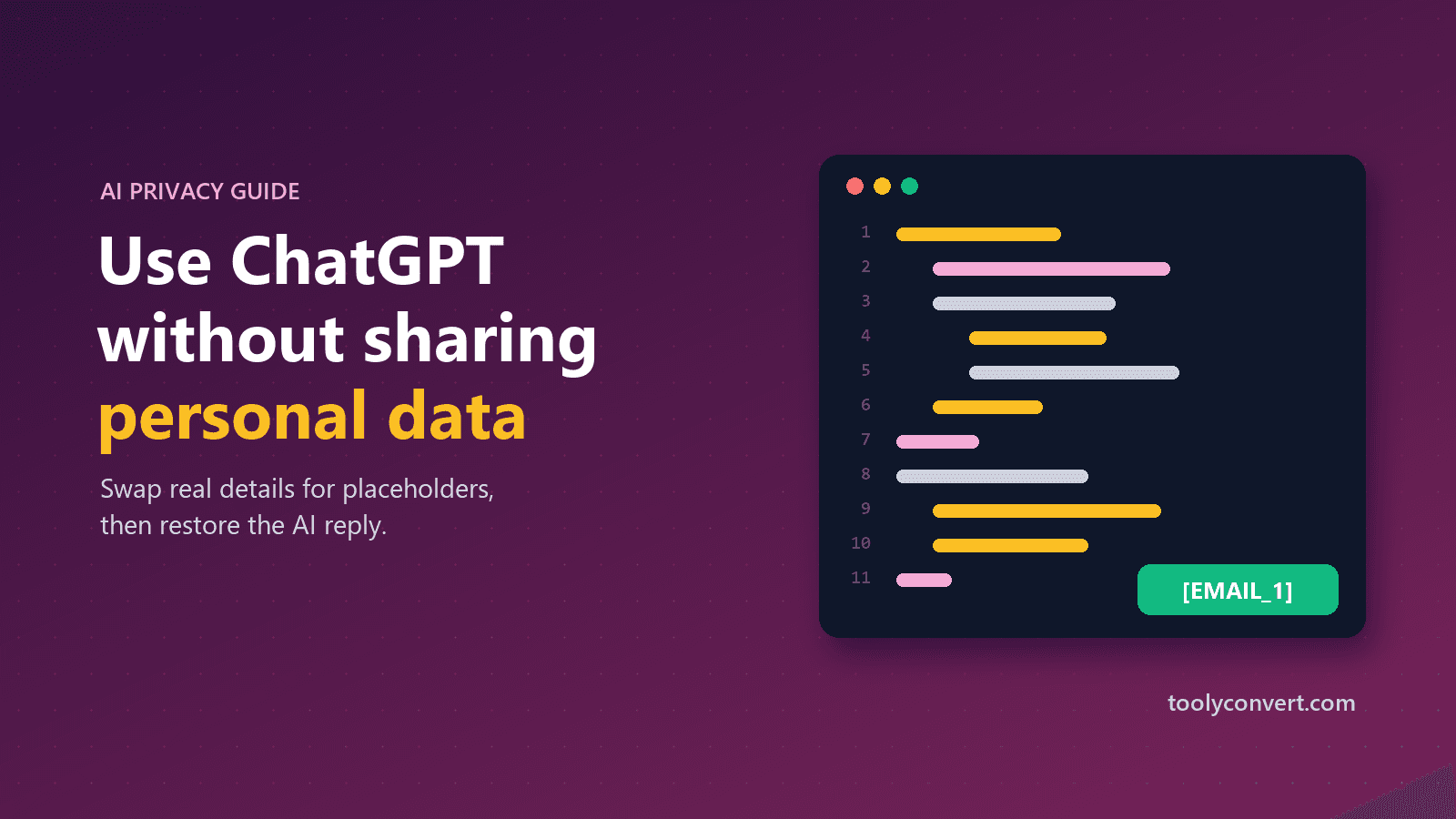How to Use ChatGPT Without Sharing Personal Data article