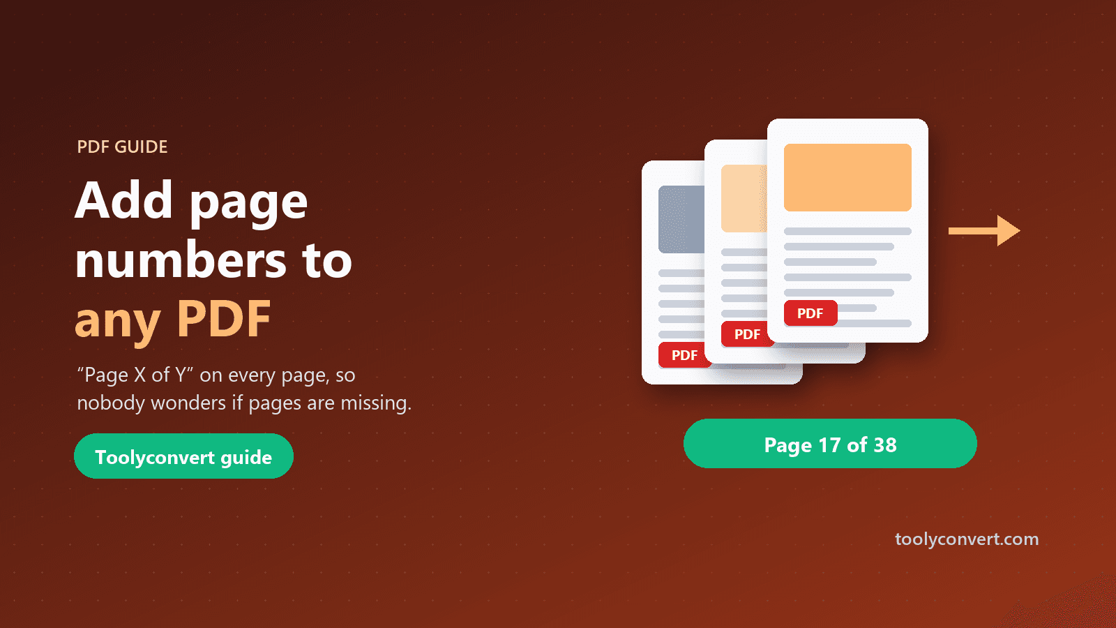 How to Add Page Numbers to a PDF (and Why “of Y” Matters) article