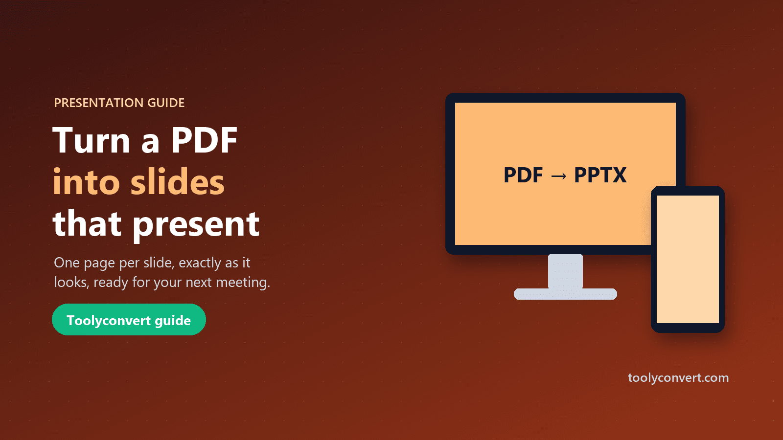 How to Turn a PDF Into a PowerPoint Presentation article