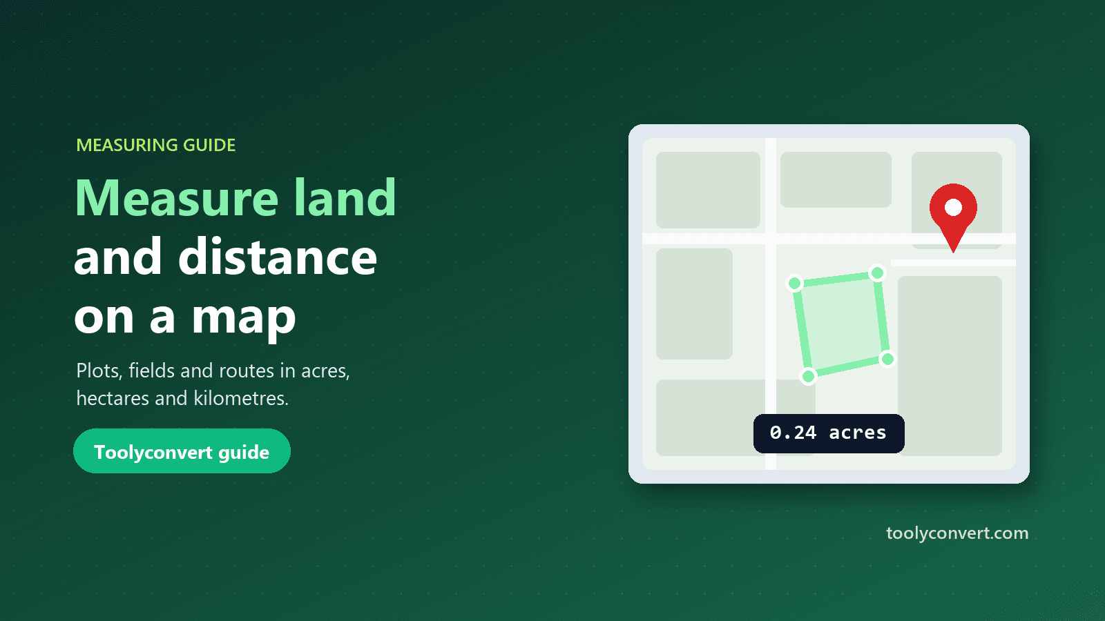 How to Measure Land Area and Distance on a Map article