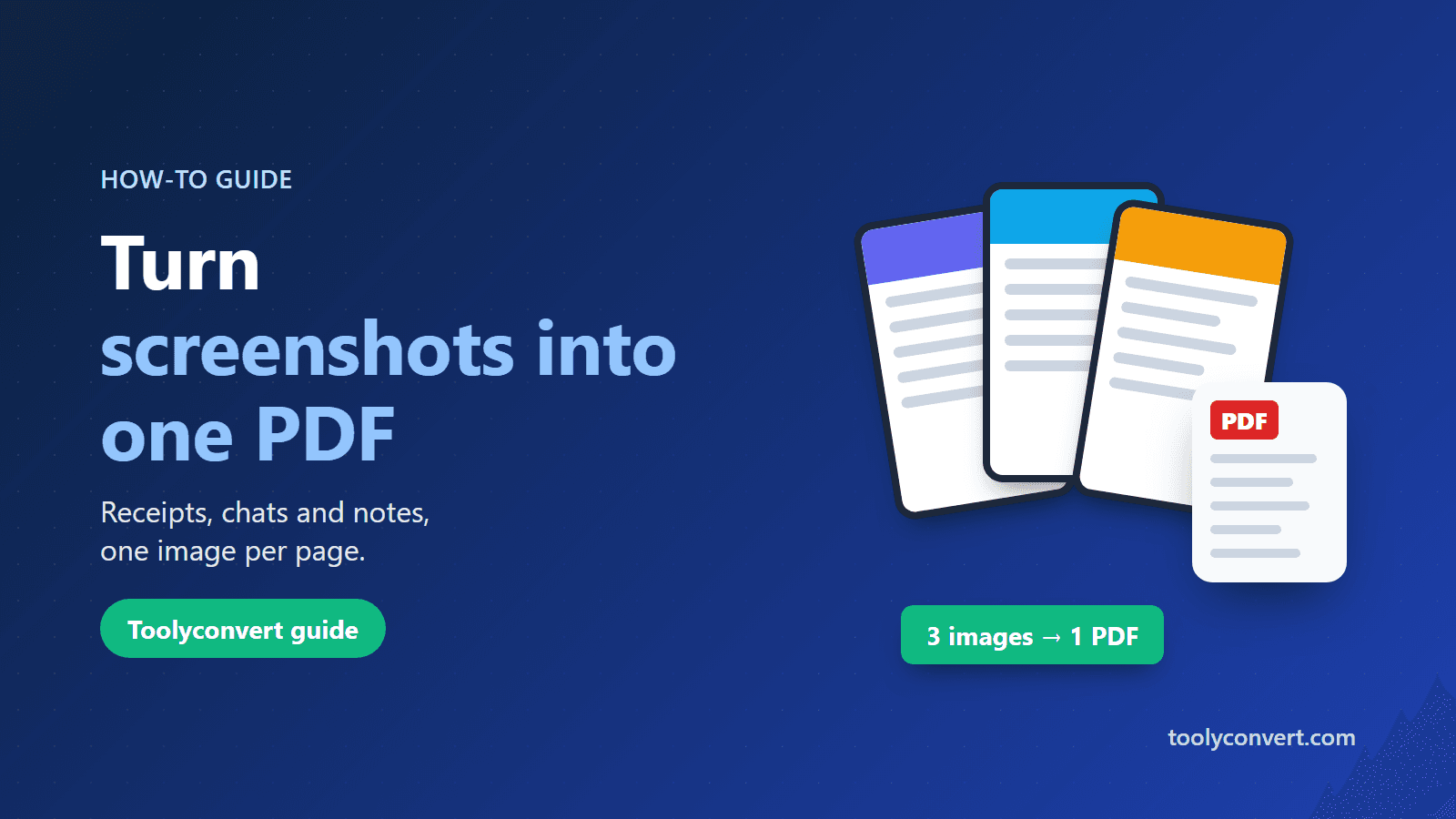 How to Turn Screenshots Into One PDF (Receipts, Chats and Notes) article
