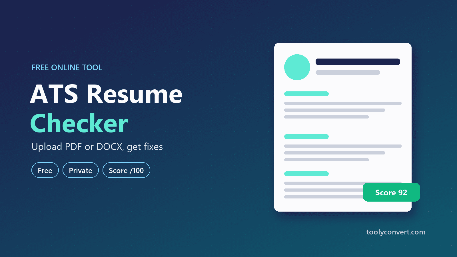 ATS Resume Checker tool