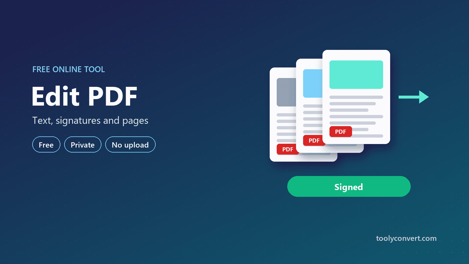 Edit PDF tool