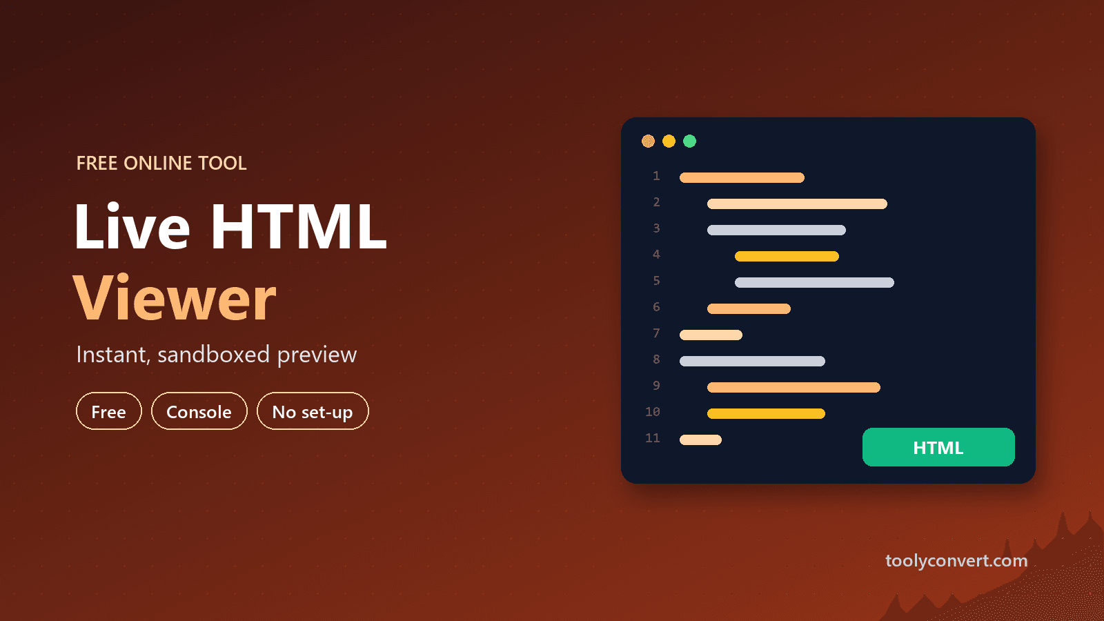 Live HTML Viewer tool
