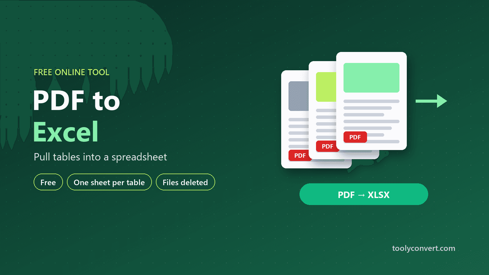PDF to Excel Converter tool