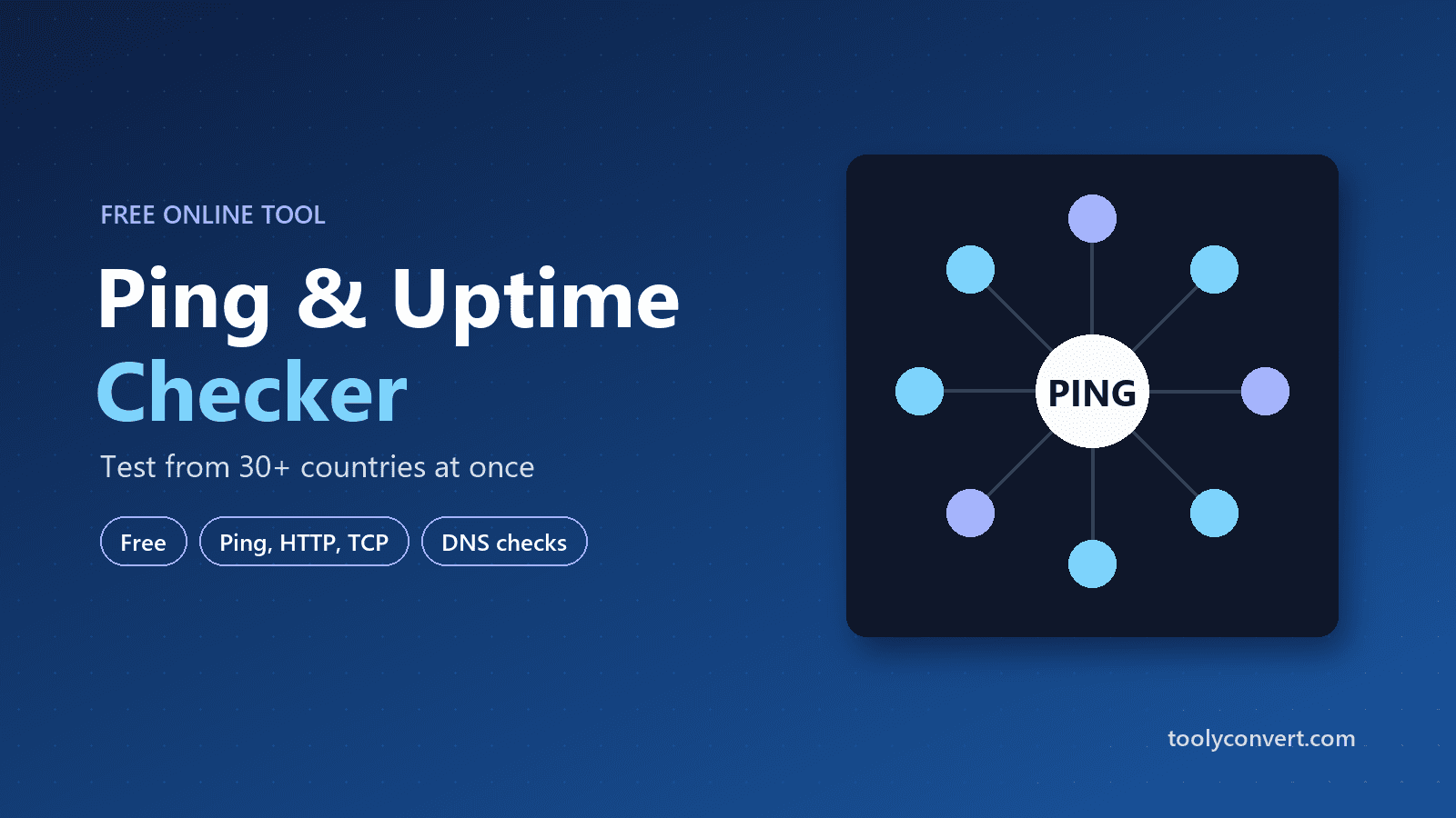 Ping & Website Uptime Checker tool