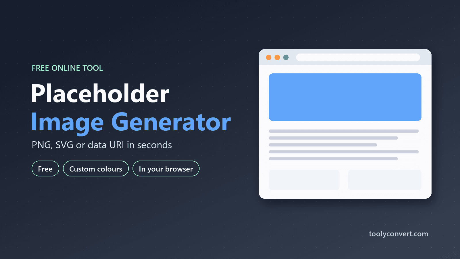Placeholder Image Generator tool