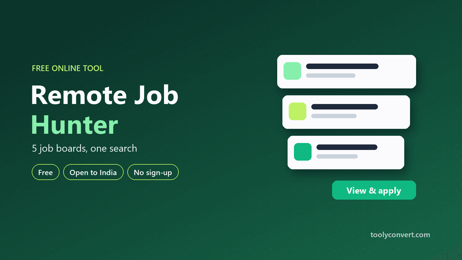 Remote Job Hunter tool