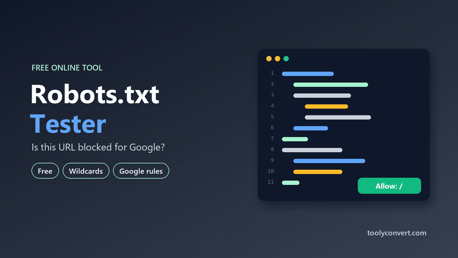 Robots.txt Tester & Validator tool