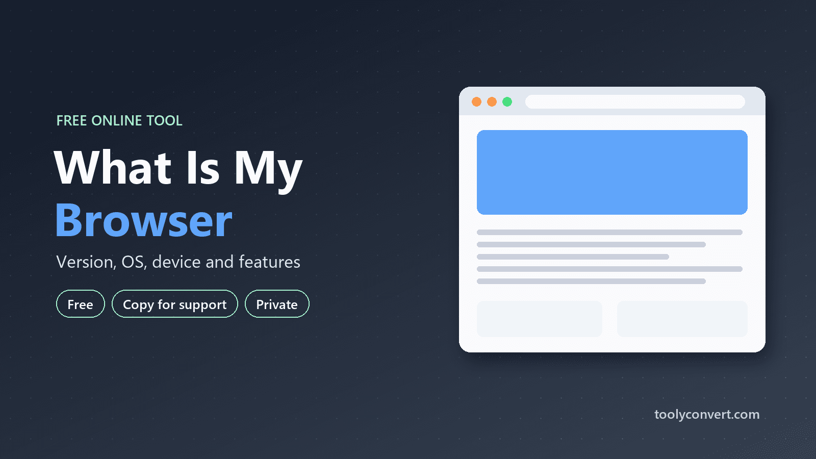 What Is My Browser tool
