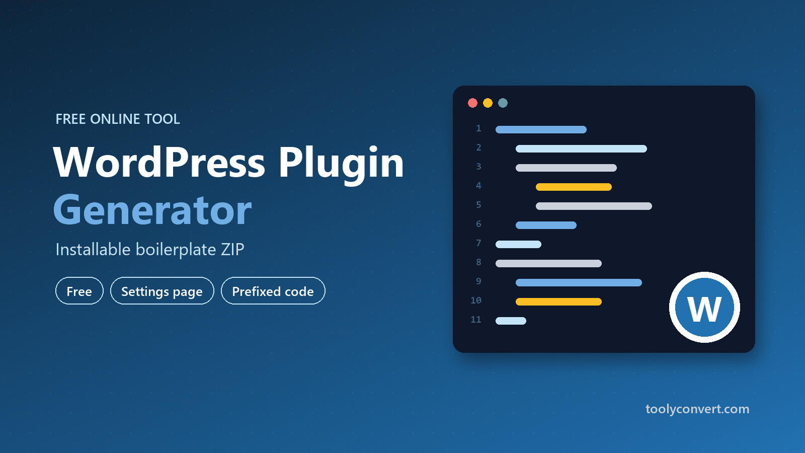 WordPress Plugin Boilerplate Generator tool
