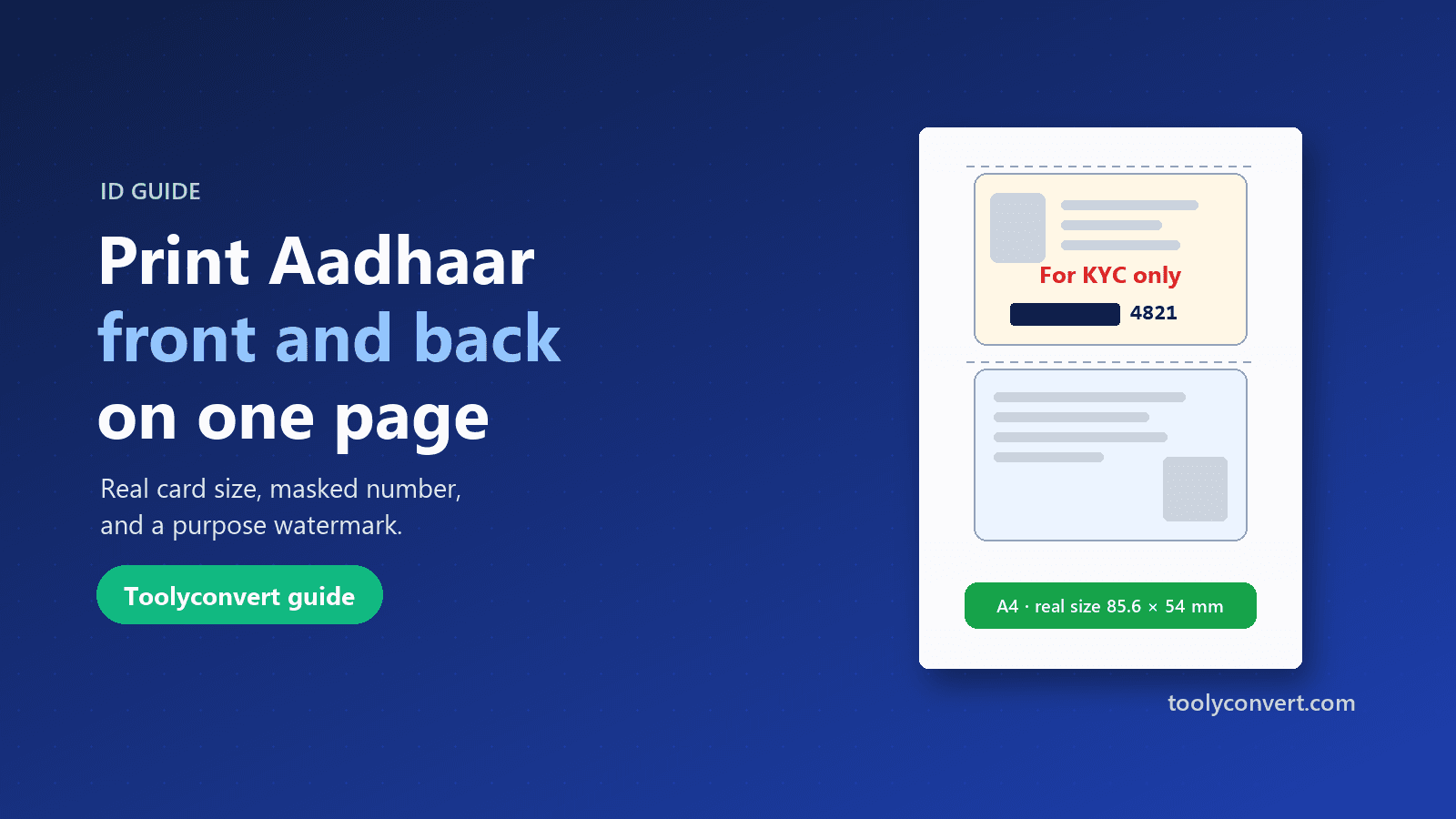 How to Print Aadhaar Front and Back on One Page (and Make a Safer Copy) article