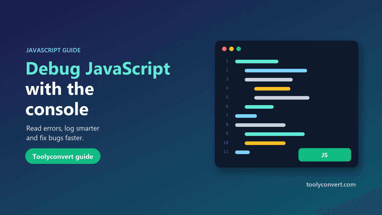 How to Debug JavaScript with the Console article