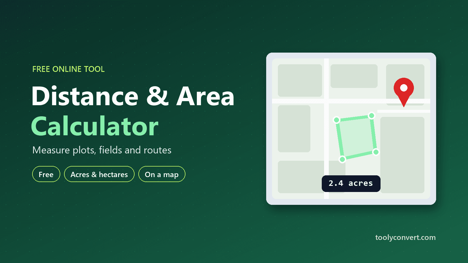 Distance & Area Calculator tool